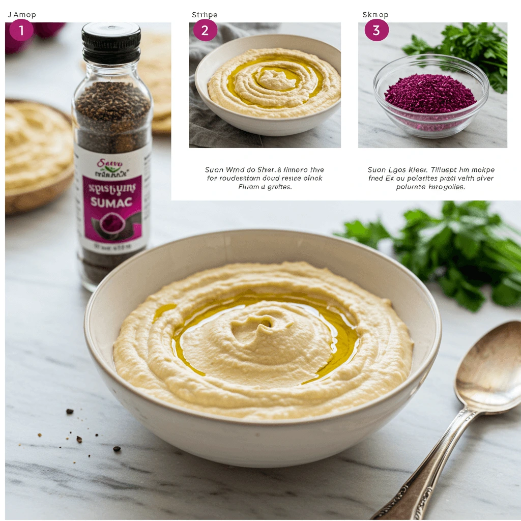 Hummus Recipe Card Visual