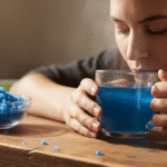 drinking blue salt water morning ritual